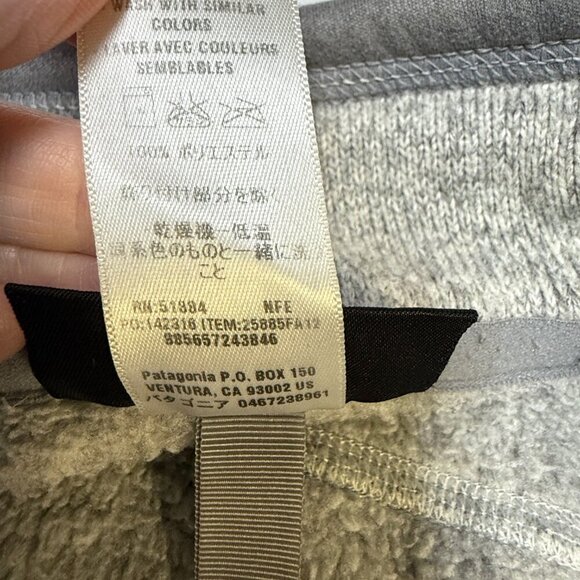 Patagonia Better Sweater® Vest Medium Birch White (Heather Gray) EUC - Picture 6 of 9